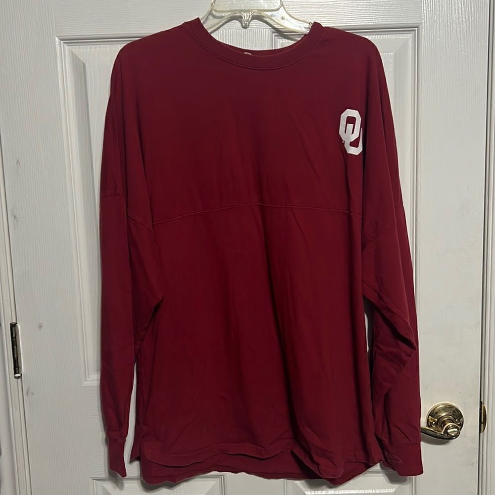 🔥 Vintage OU SOONERS High Quality Long Sleeve - Puff Print Graphic - Sz M - GUC